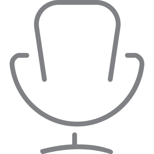 Chair1 Free Png Icon Download (black, indigo, gray)