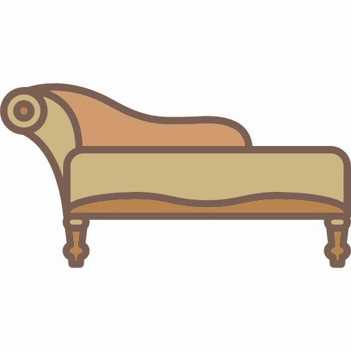 Chaise Longue Png Image (salmon, gray, silver, white)