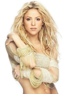 Shakira Transparent Png (black, white)