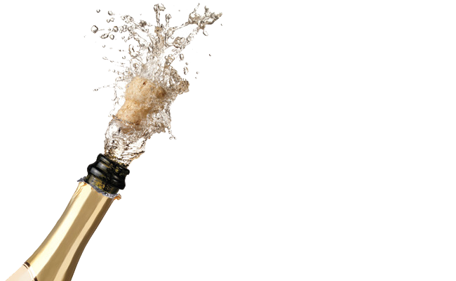 Champagne Popping Png File (white, beige)