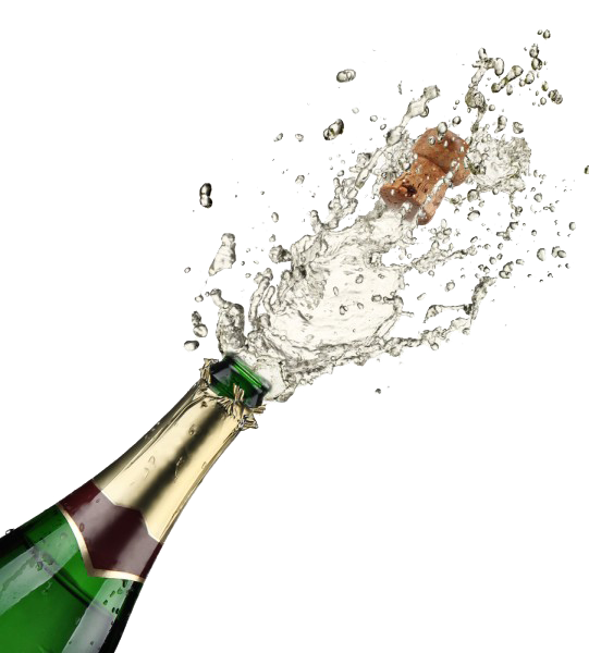 Champagne Popping Png Free Download (white)