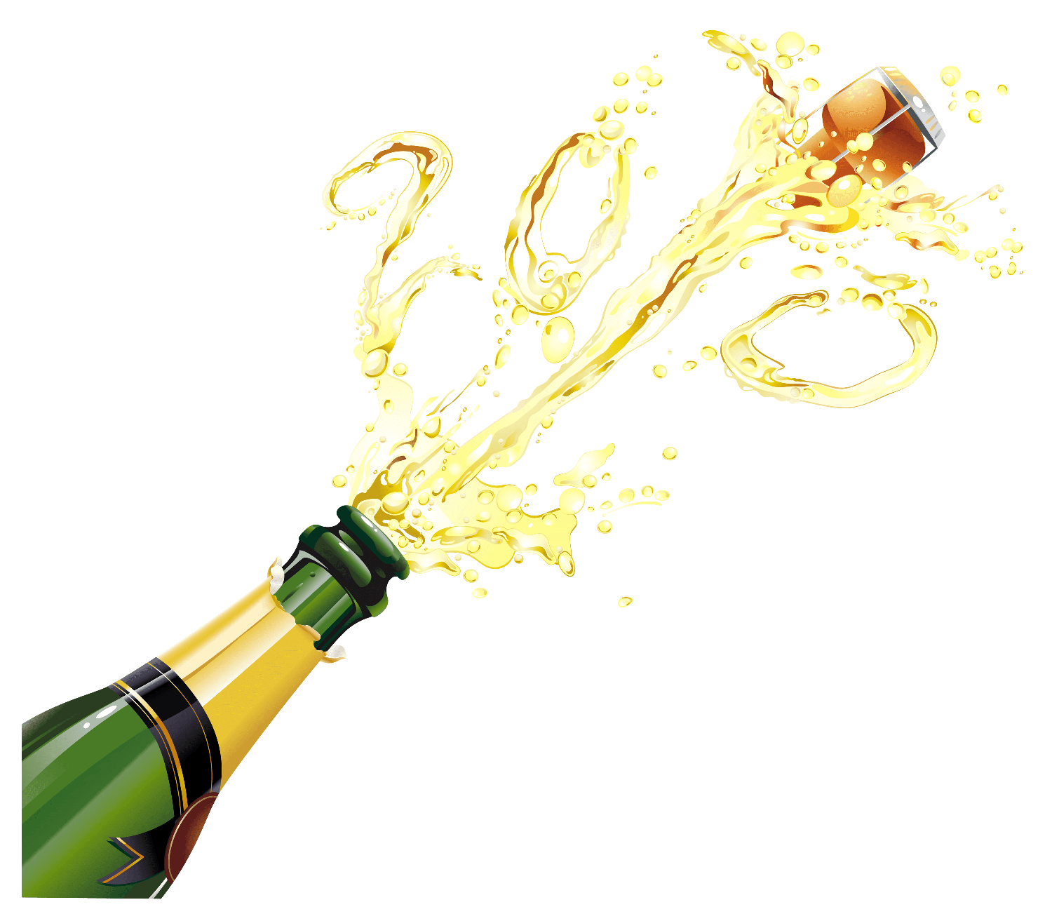 Champagne Popping Png Photos (black, beige, gold)