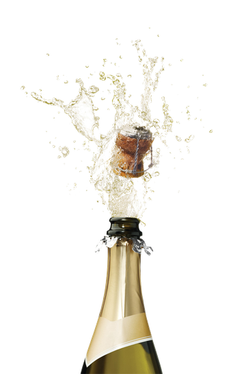 Champagne Popping Png Picture (black, beige)