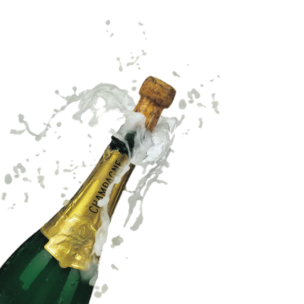 Champagne Popping Png Transparent Picture (black)