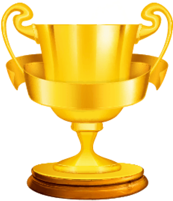 Champion Golden Cup Png Image (gold, black, white)