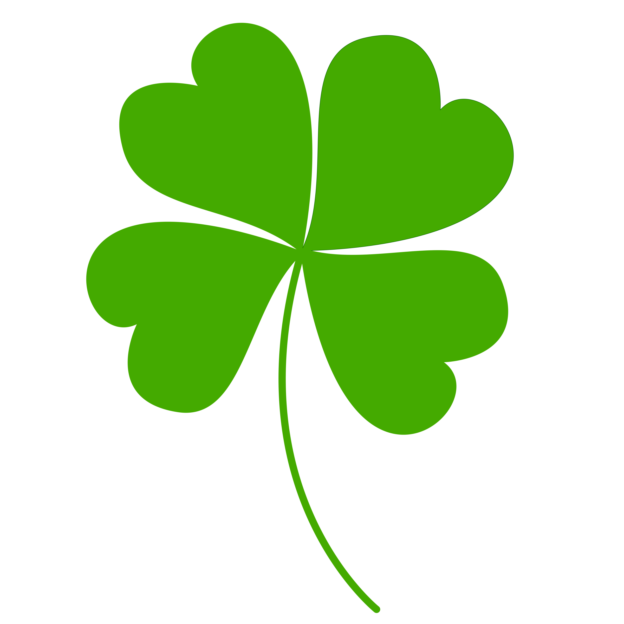 Shamrock Png File (black, olive)