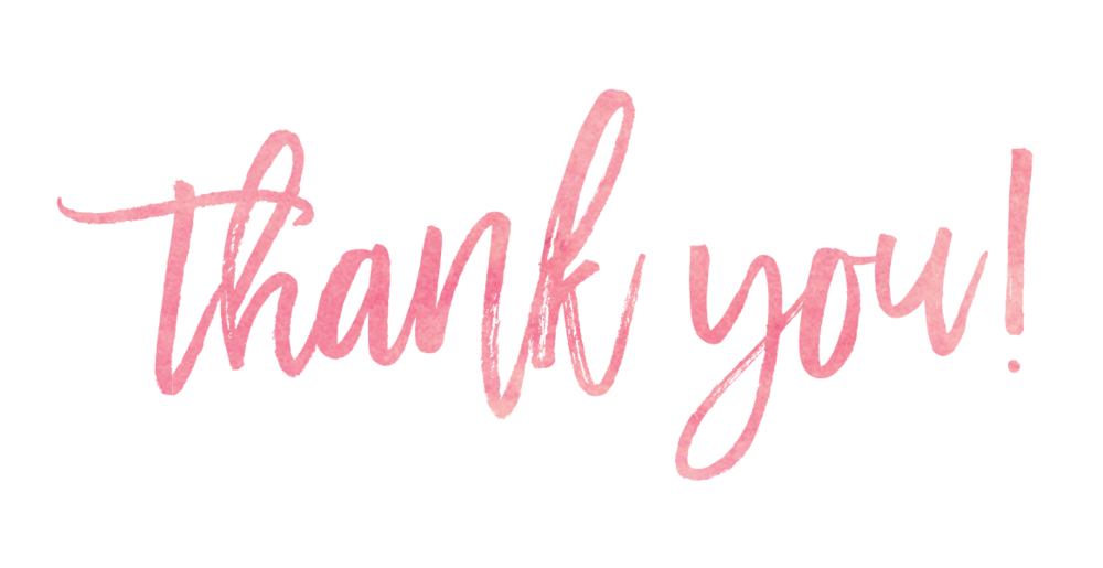 Thank You Calligraphy Png Free Download (black)