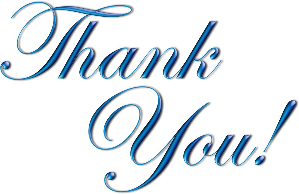 Thank You Calligraphy Png Isolated Hd (black)