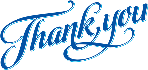 Thank You Calligraphy Transparent Png (black, teal)