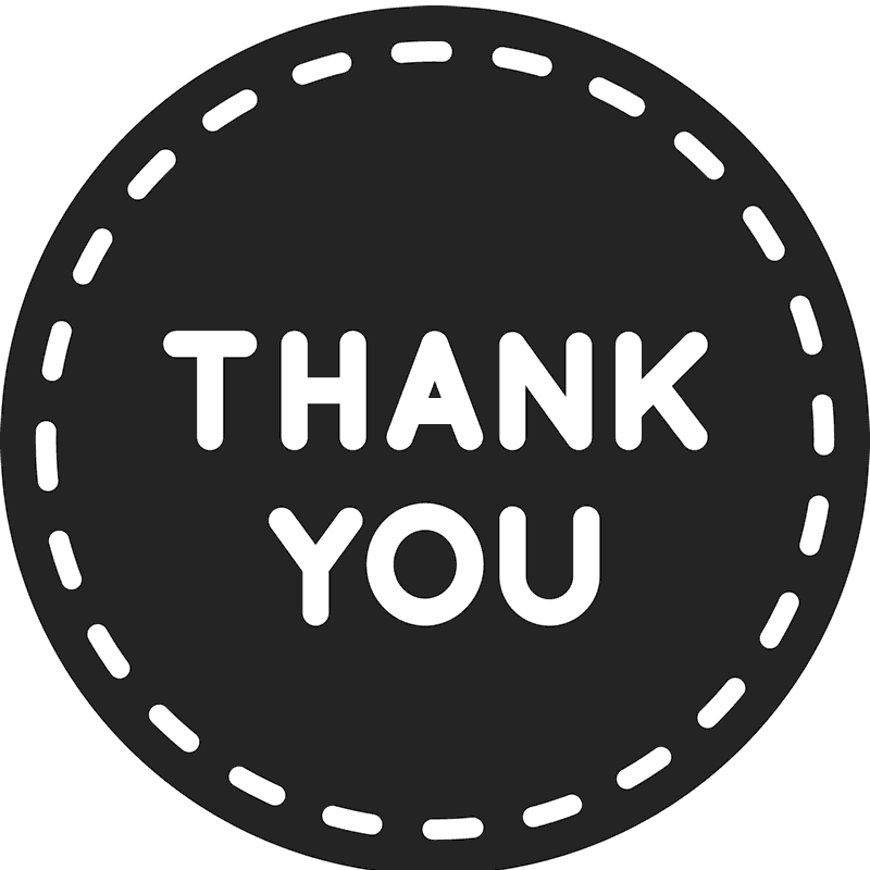 Thank You Image Png Isolated Photo (black, white)