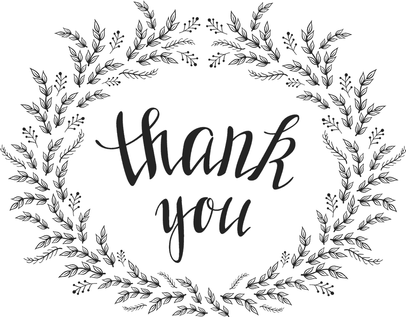 Thank You Image Png Isolated Photos (black)