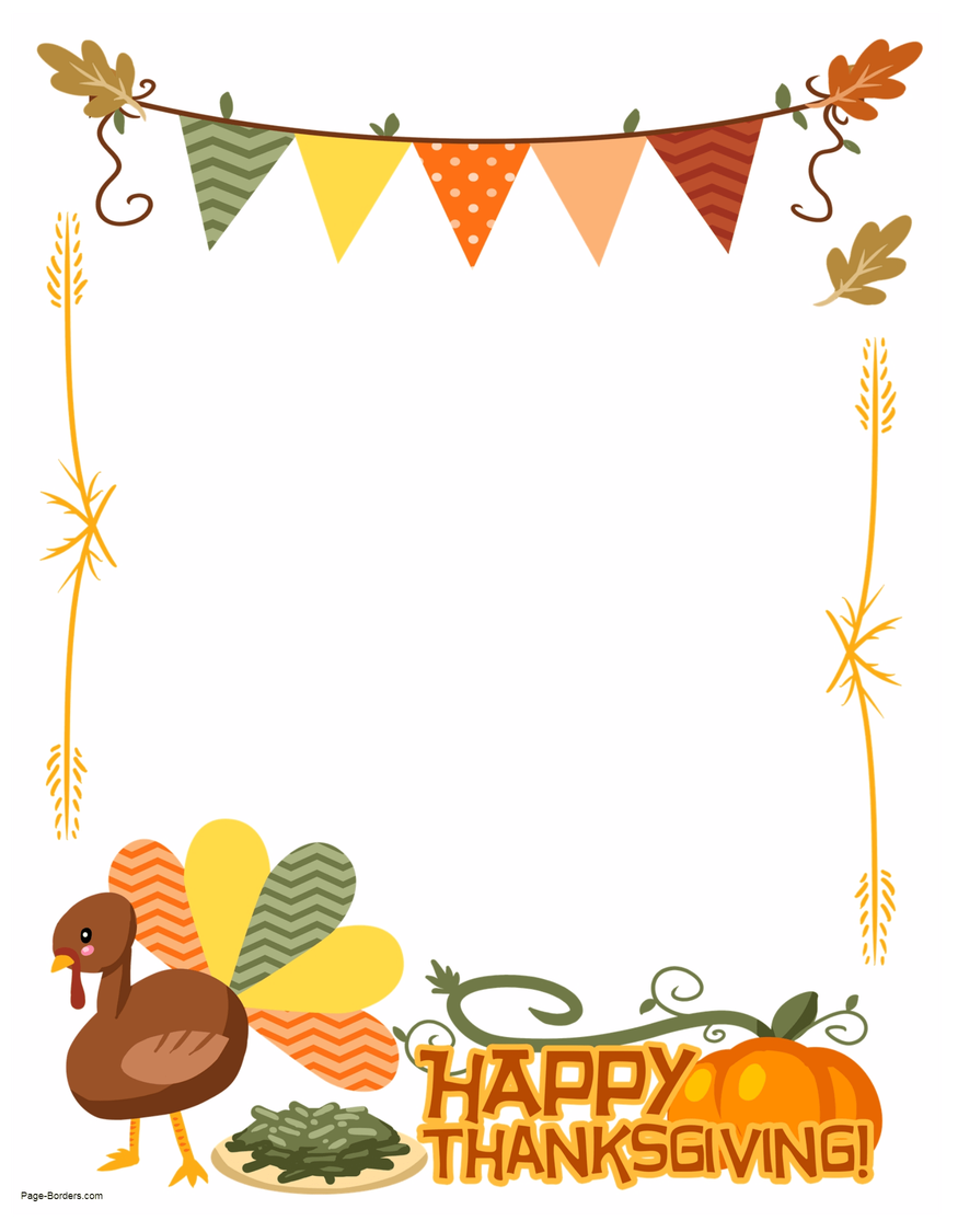 Thanksgiving Frame Png Photos (indigo, black, gray, white, silver)