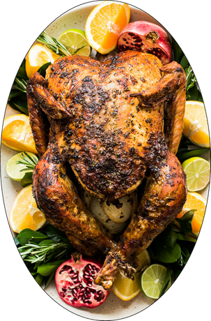 Thanksgiving Turkey Meat Png (black)