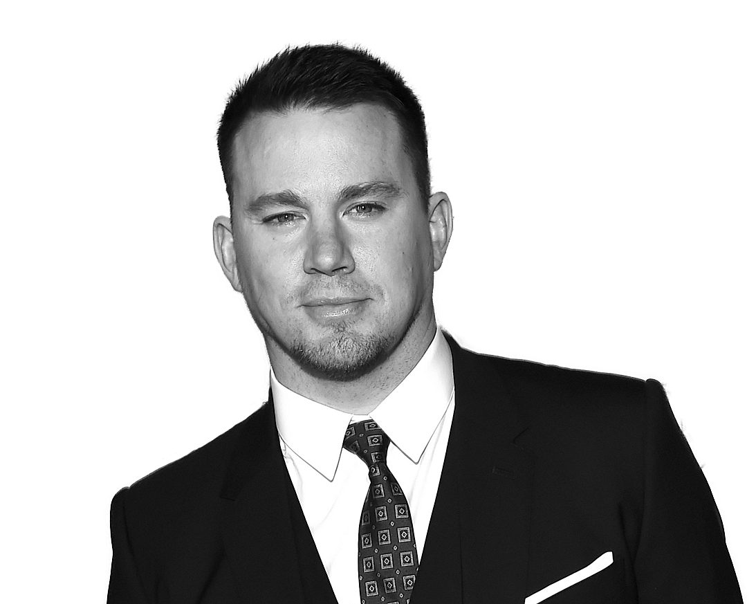 Channing Tatum Png Cutout (black, gray, white, silver)