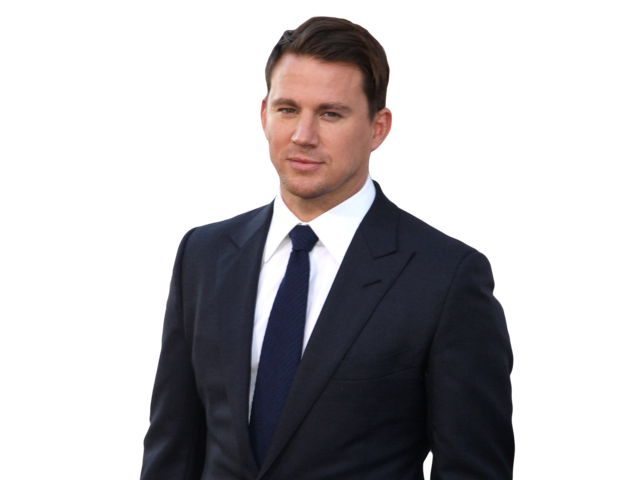 Channing Tatum Png File (black, white)