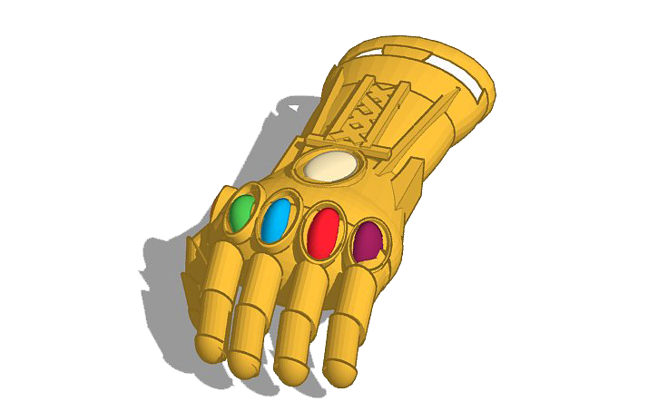 Thanos Gauntlet Png Free Download (gold, lavender, gray, white)