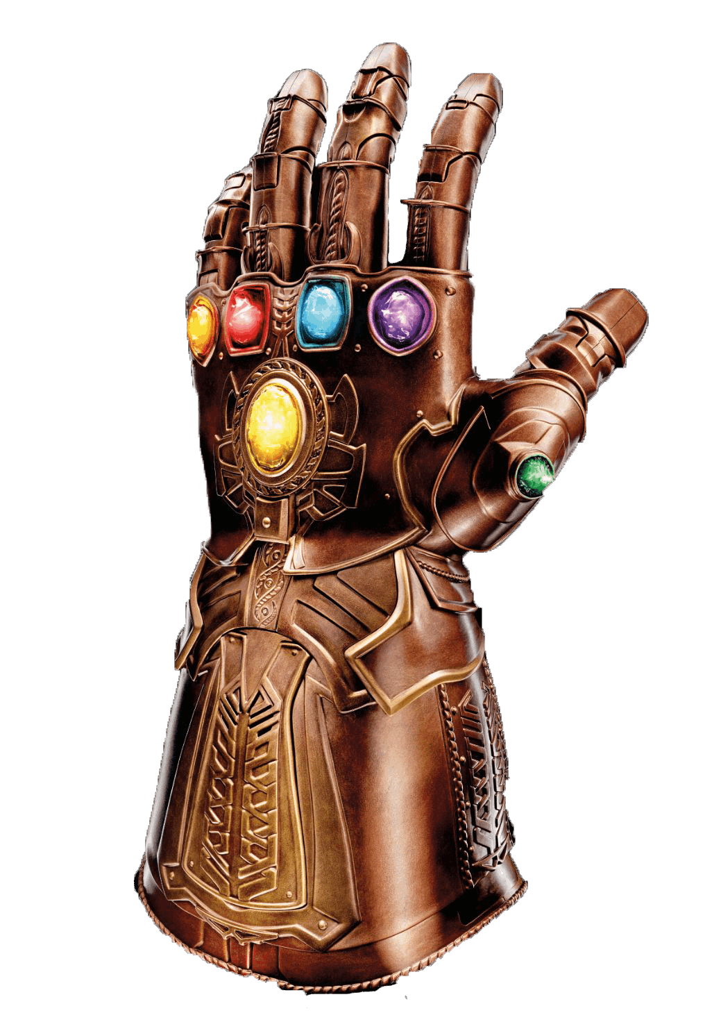 Thanos Gauntlet Png Image (black, maroon)