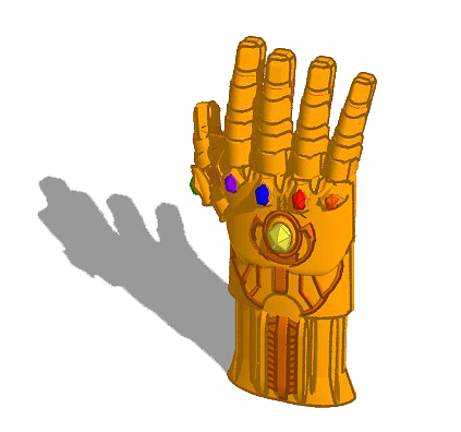 Thanos Gauntlet Png Picture (gray, white)