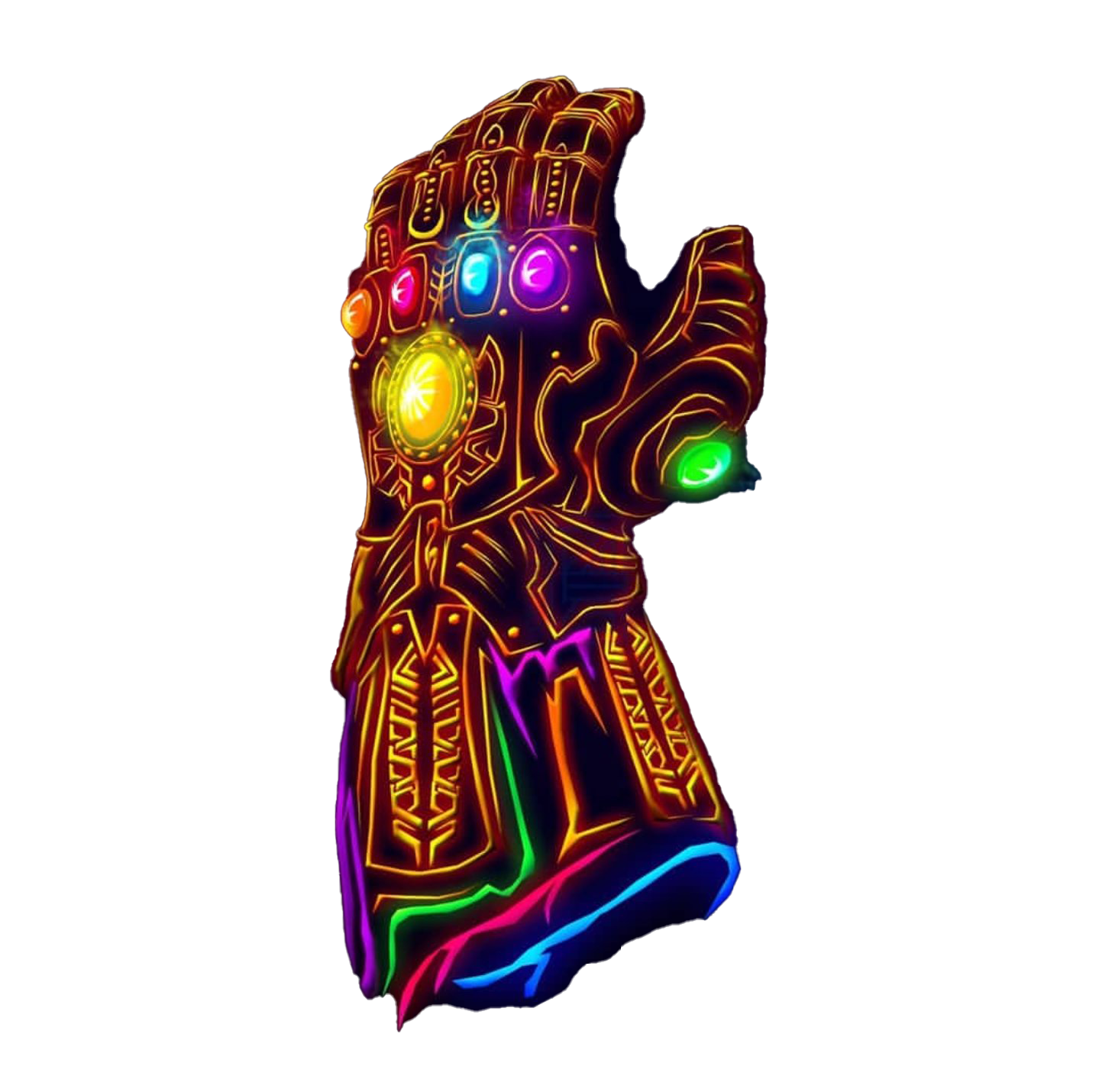 Thanos Gauntlet Transparent (black, lavender, white)