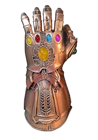 Thanos Hand Png Clipart (gray, white, silver)