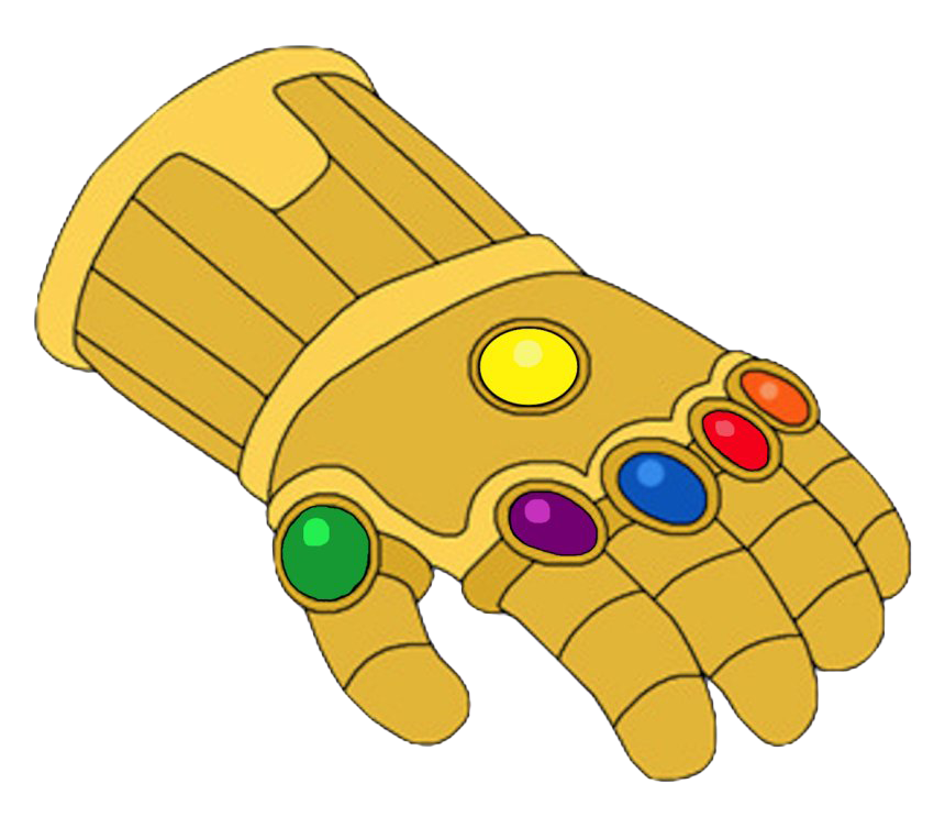 Thanos Hand Png Free Image (gold, orange, white)