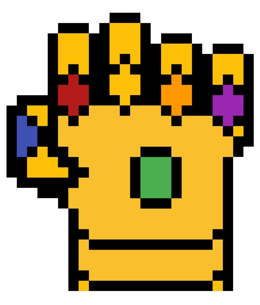 Thanos Hand Png Image (gold, gray, white, orange, black)