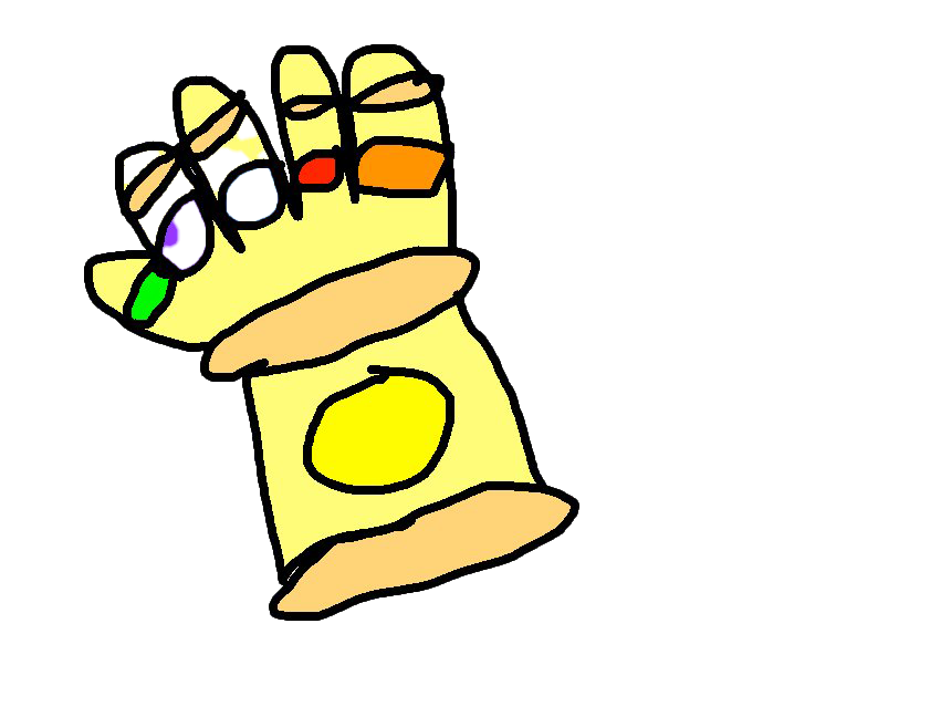 Thanos Hand Png (beige, salmon, white, yellow)