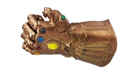 Thanos Infinity Stone Gauntlet Png File (gray, white)