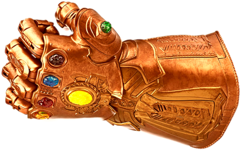 Thanos Infinity Stone Gauntlet Png Image (yellow, maroon, black, chocolate)