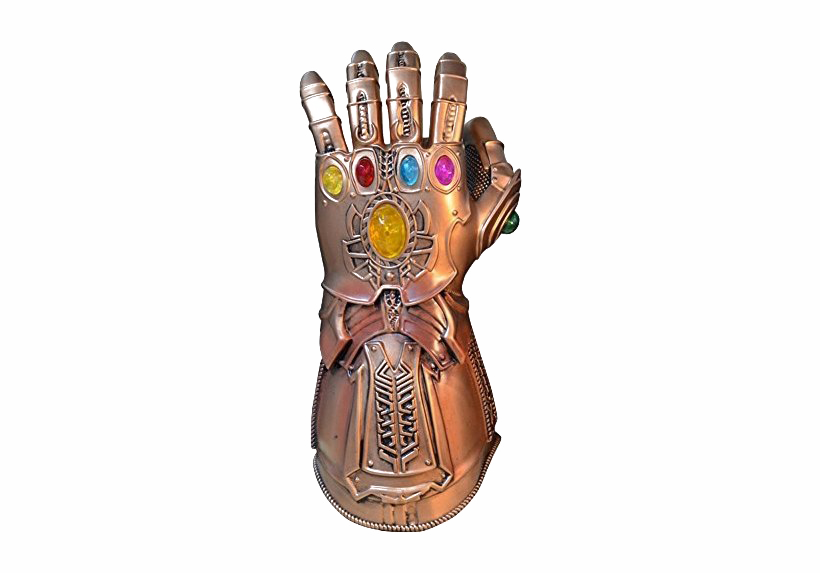 Thanos Infinity Stone Gauntlet Png Transparent Image (white)