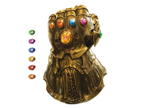 Thanos Infinity Stone Gauntlet Transparent Background (olive, black)