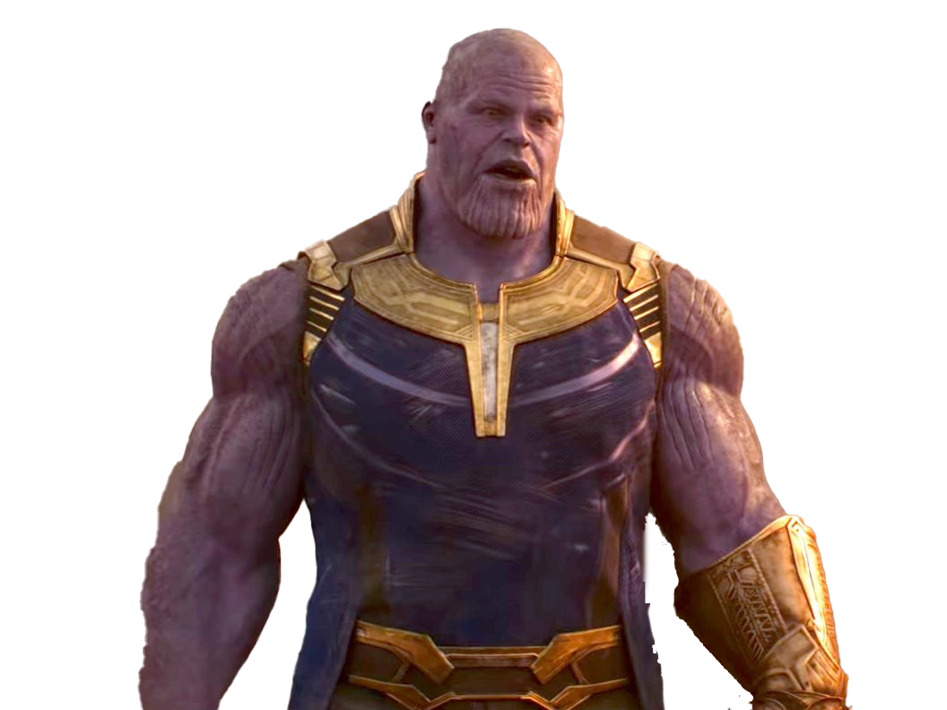 Thanos Png File (black, gray, white)