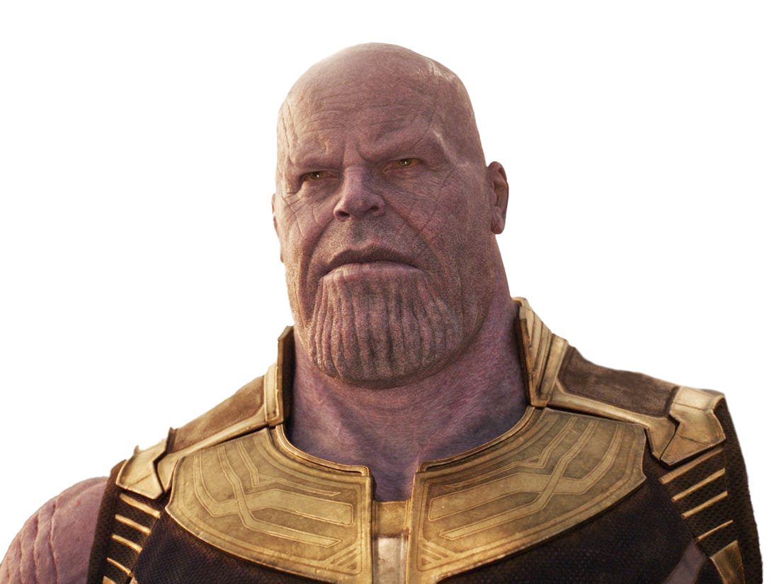 Thanos Png Free Image (black, gray, white)