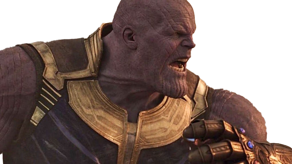 Thanos Png Image File (indigo, black, white)