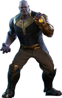 Thanos Png Isolated Image (black)