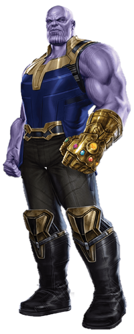 Thanos Png Pic (black, gray)