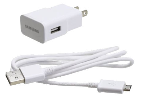 Charger Transparent Png (white, lavender)