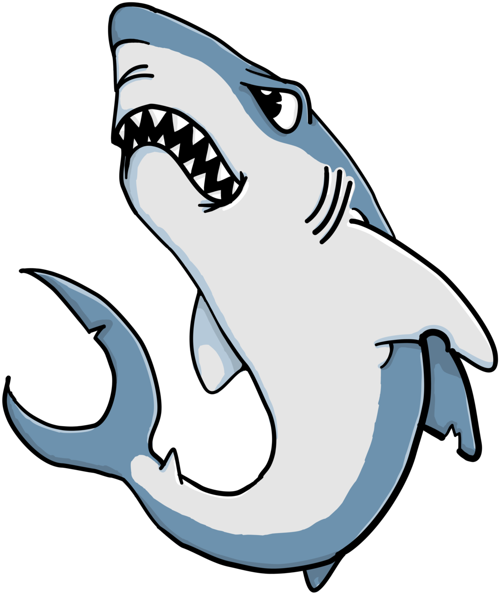 Shark Cartoon Png Free Download (black, lavender, gray)