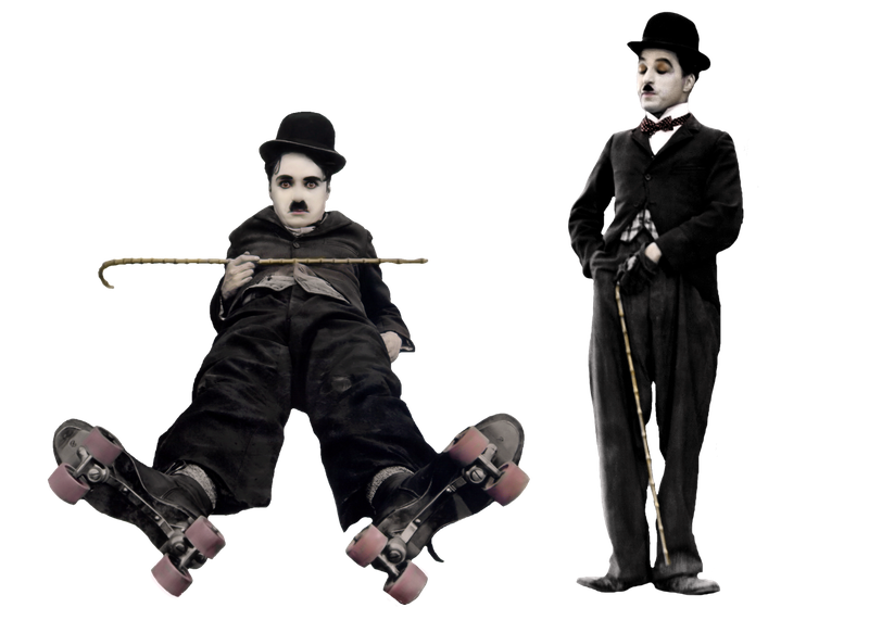 Charlie Chaplin Png File (black)