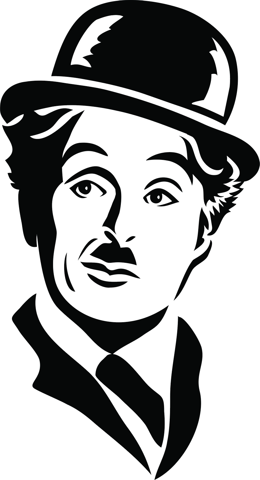 Charlie Chaplin Png Photo (white, black)