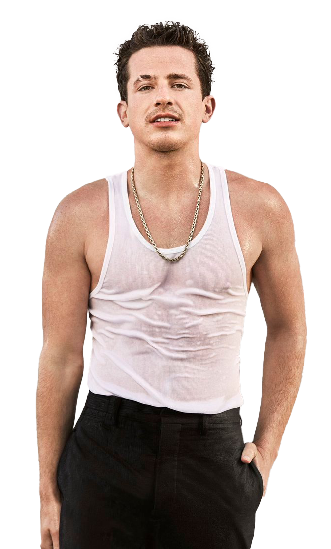 Charlie Puth Png File (black, white)