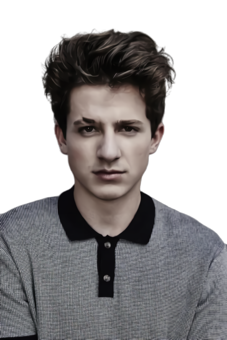 Charlie Puth Png Photo (black, gray)