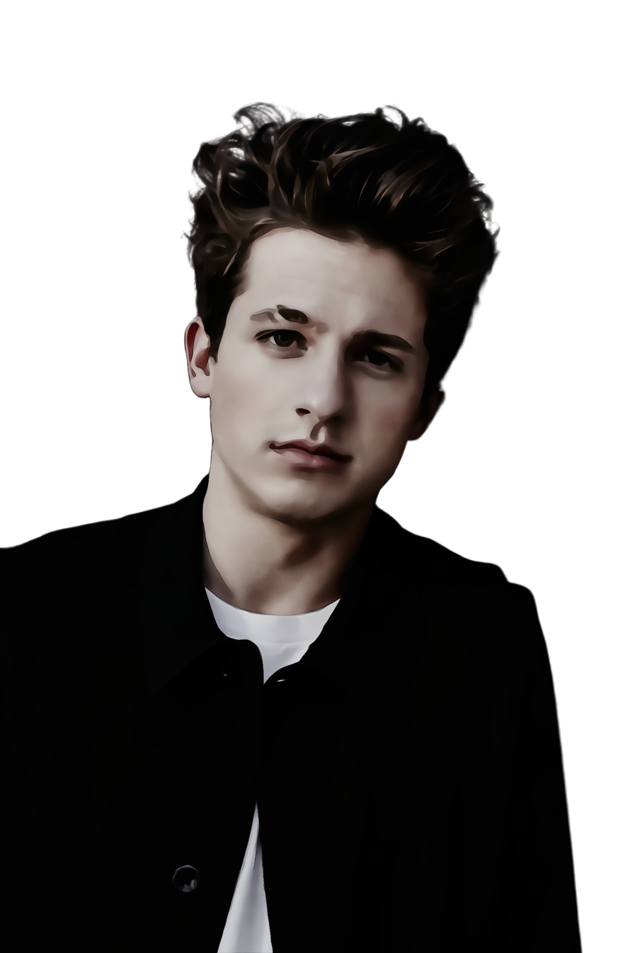 Charlie Puth Png Pic (black)