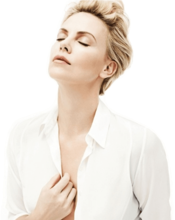 Charlize Theron Png Free Image (beige, black, white)