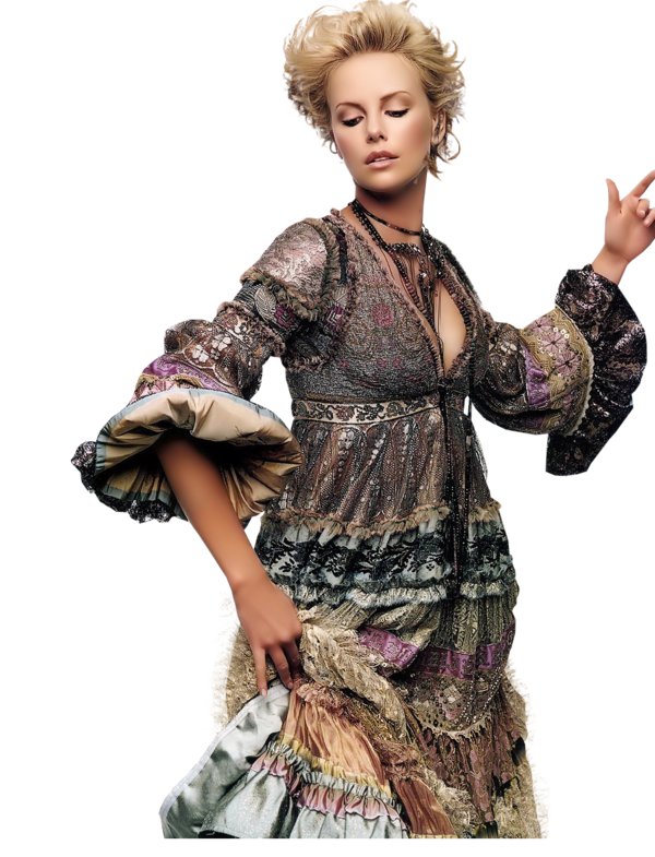 Charlize Theron Png Pic (black)