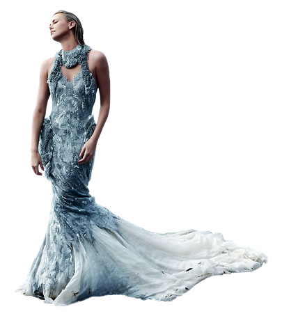 Charlize Theron Transparent Png (black, lavender)