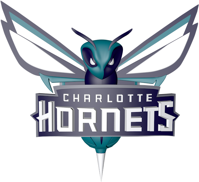 Charlotte Hornets Png Photo (black, white, gray)