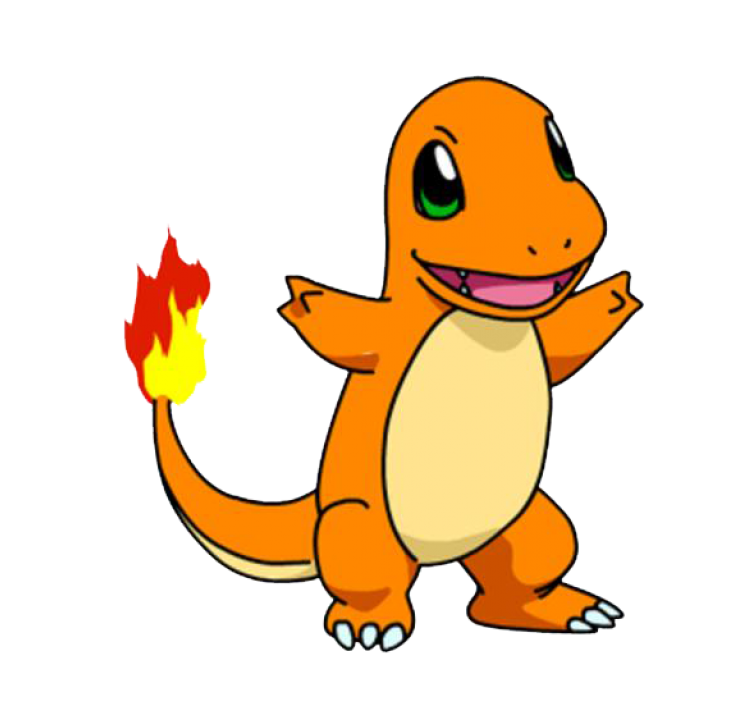 Charmander Background Png (white, gray, orange, pink)