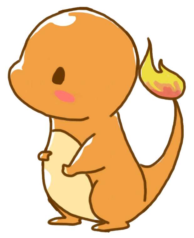 Charmander Png Background Image (white, pink, salmon)