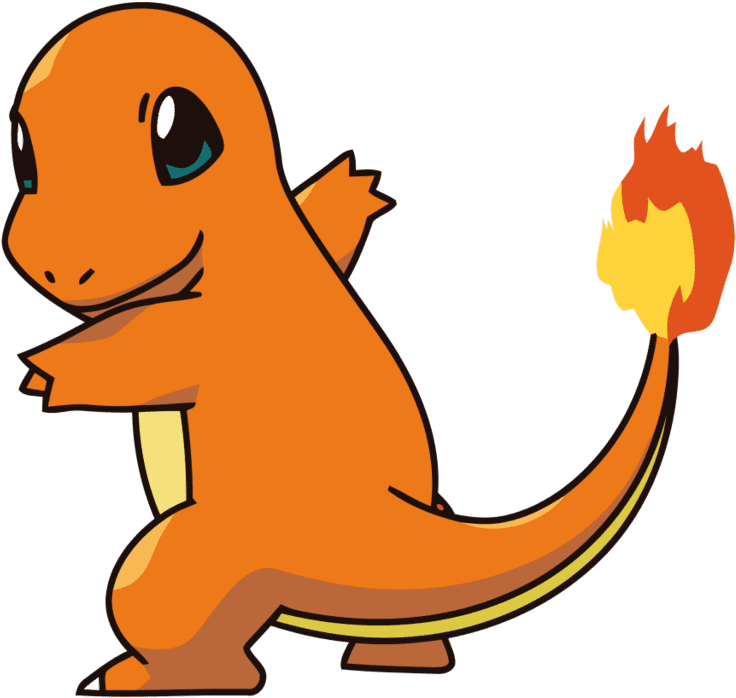 Charmander Png Transparent Image (black, chocolate, gold)